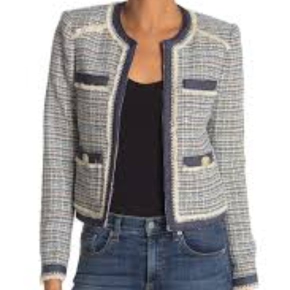 Veronica Beard Jackets & Blazers - VERONICA BEARD Sz 8 Aisha Tweed Crop Jacket